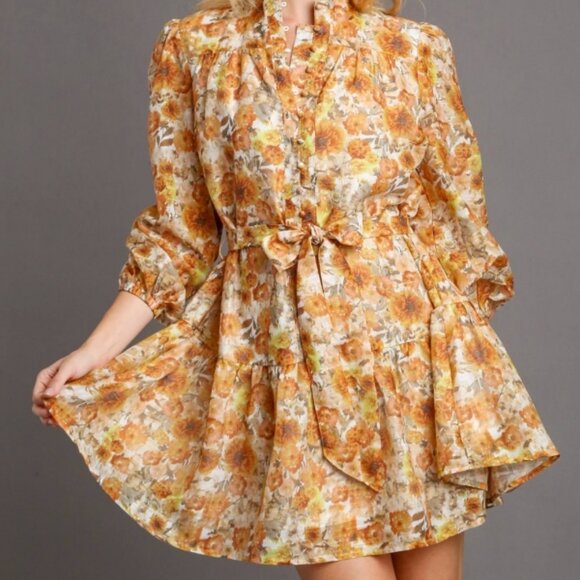 Sunflower Cal Dress - umgee - Picture 1 of 3